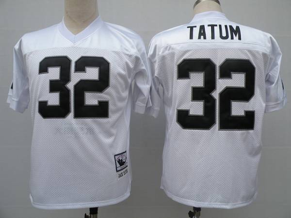 Mitchell And Ness Raiders #32 Jack Tatum White Stitched Throwback Jersey - Zenithce