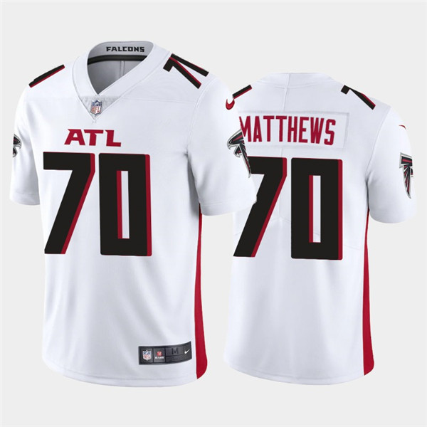 Atlanta Falcons #70 Jake Matthews 2020 White Vapor Untouchable Limited Stitched Jersey - Zenithce
