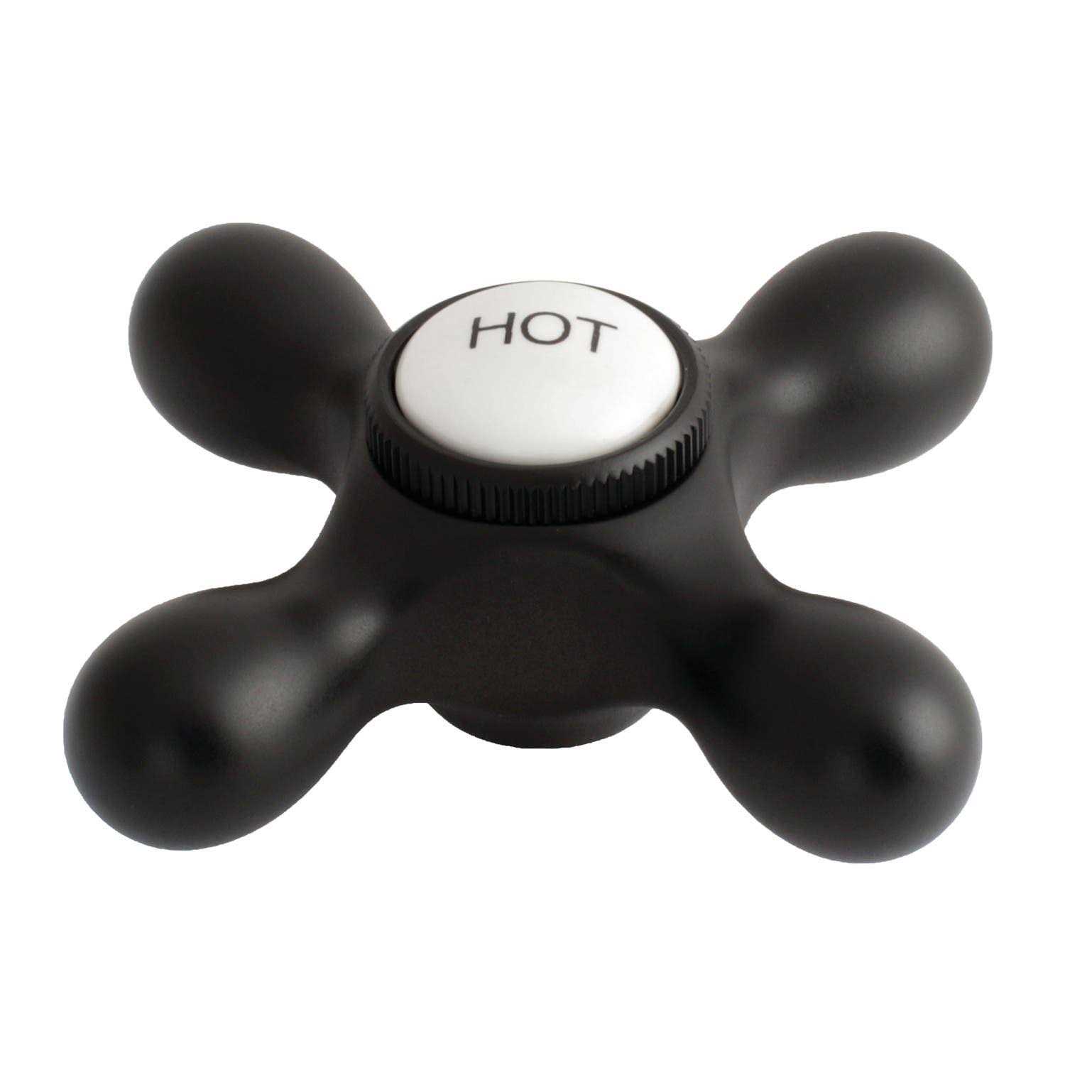 Kingston Brass KBH1601PXH Hot Porcelain Cross Handle 3/8 inch X 16Pt - Zenithce