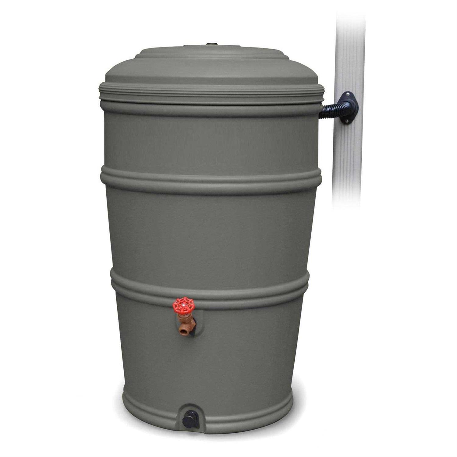 EarthMinded RainStation 50 gal. Rain Barrel with Diverter System - Zenithce
