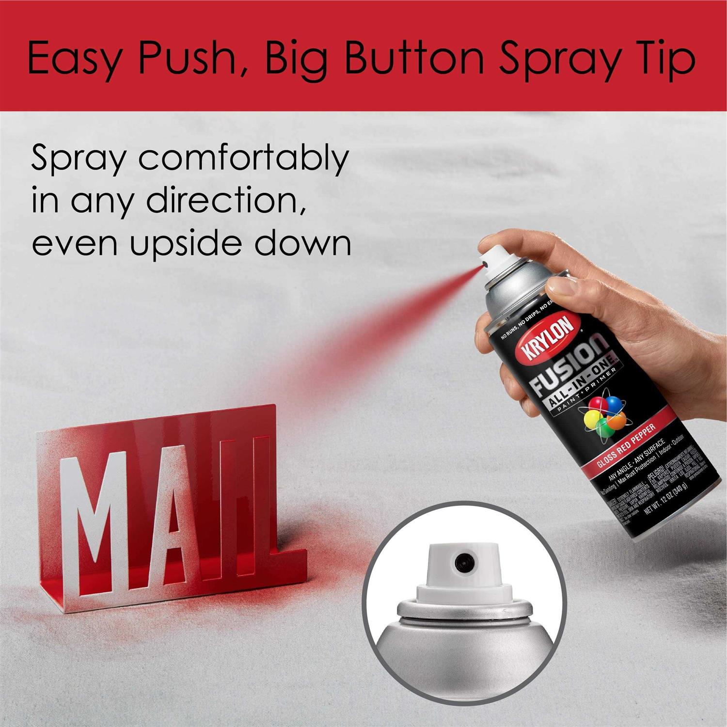 Krylon Fusion All-In-One Spray Paint - Zenithce
