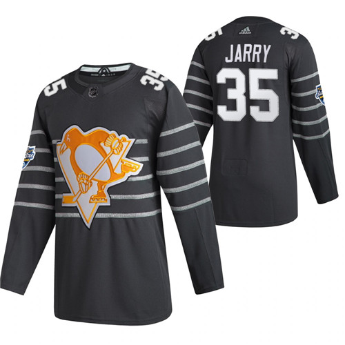 Pittsburgh Penguins #35 Tristan Jarry Grey All Star Stitched Jersey - Zenithce