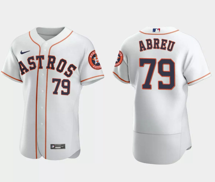 Houston Astros #79 José Abreu White Flex Base Stitched Jersey - Zenithce