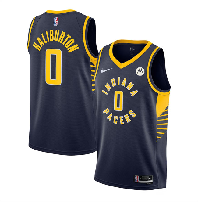 Indiana Pacers #0 Tyrese Haliburton Black Stitched Jersey - Zenithce