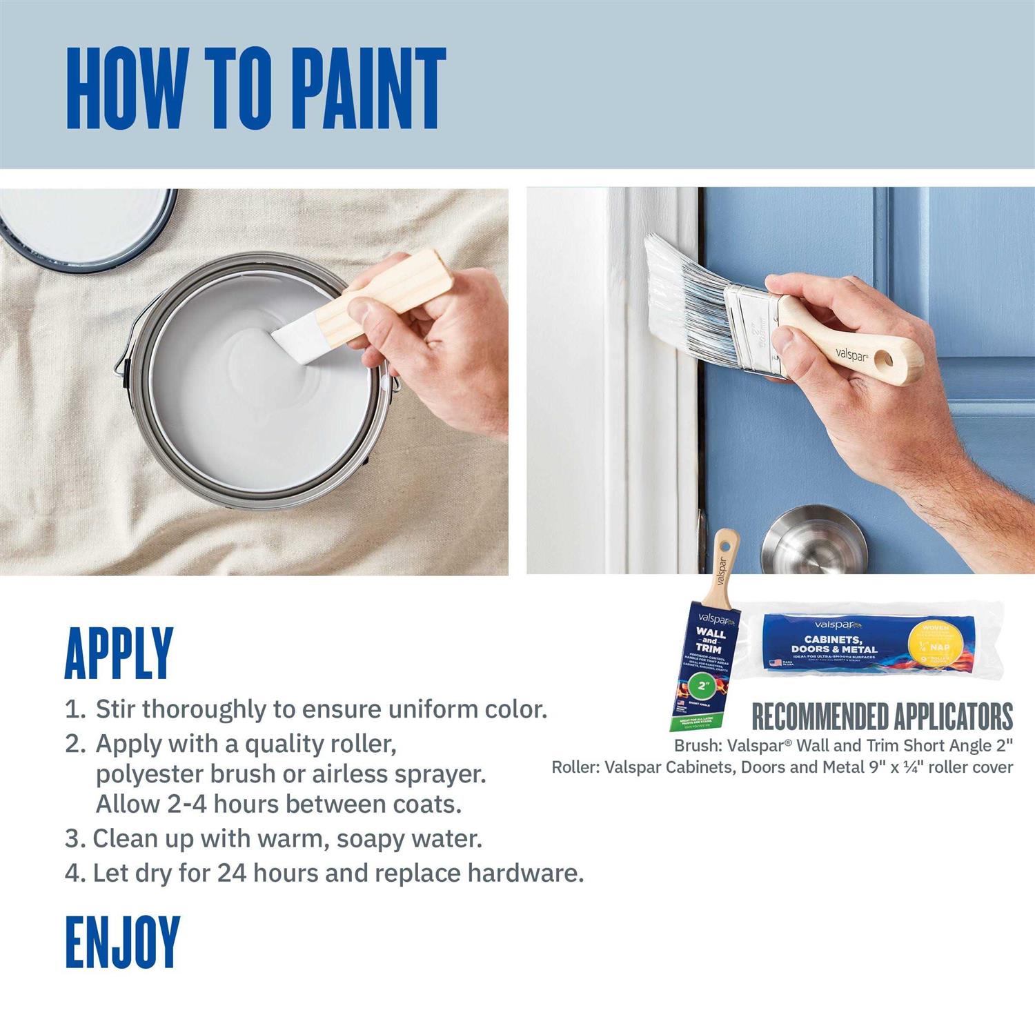 Valspar High-gloss Ultra White Acrylic Interior/Exterior Door and Trim Paint - Zenithce