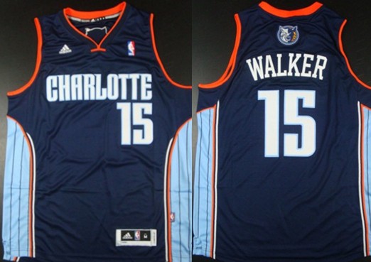 Charlotte Bobcats #15 Kemba Walker Revolution 30 Swingman Blue Jersey - Zenithce