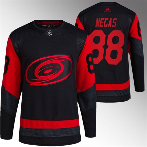 Carolina Hurricanes #88 Martin Necas Black Red Stadium Series Breakaway Stitched Jersey - Zenithce