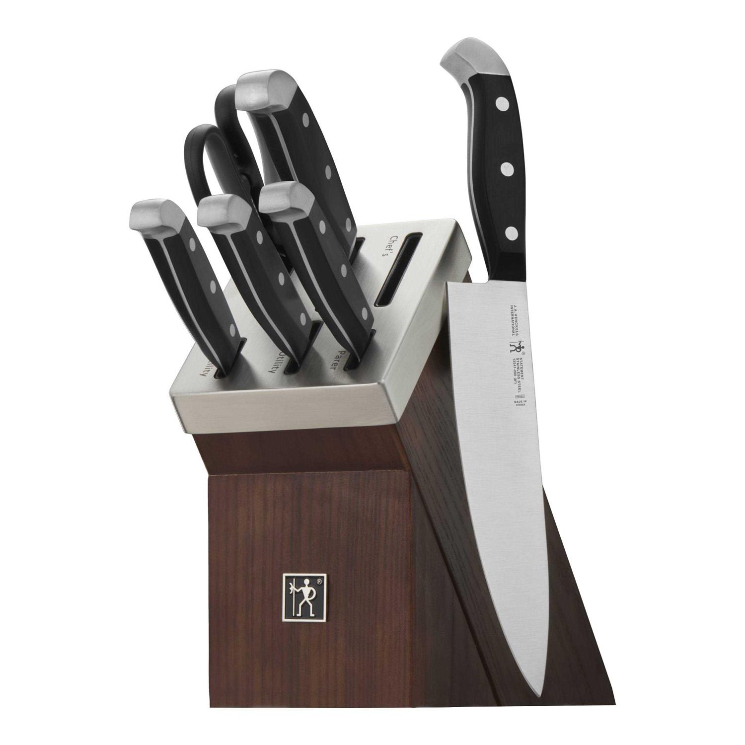 Henckels Statement 7-pc Self-Sharpening Knife Block Set - Zenithce