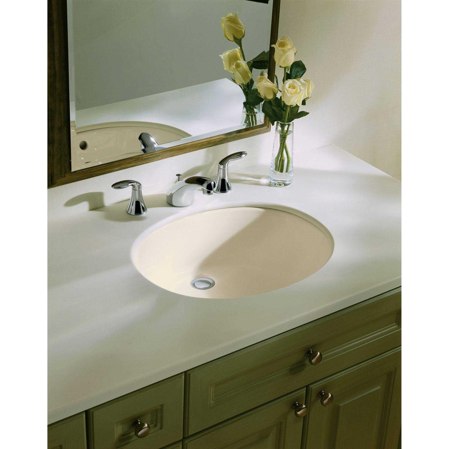 Kohler Caxton Oval Bathroom Sink with Overflow - Zenithce