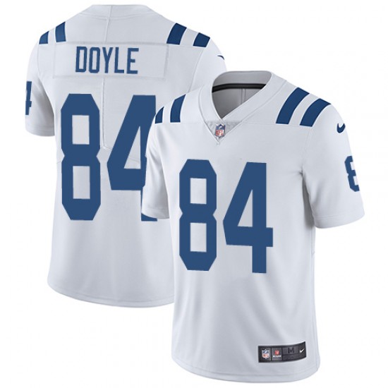 Indianapolis Colts #84 Jack Doyle Royal White Vapor Untouchable Limited Stitched Jersey - Zenithce