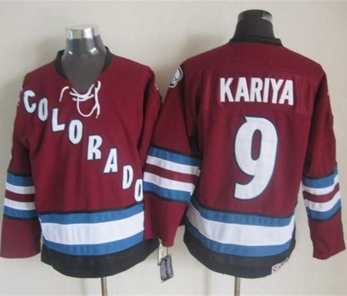 Avalanche #9 Paul Kariya Red CCM Throwback Stitched Jersey - Zenithce