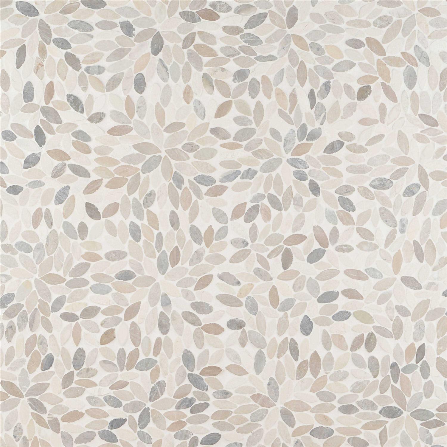 Ivy Hill Tile Countryside Flower 11.81 in. x 11.81 in. Natural Stone Floor and Wall Mosaic Tile - Zenithce