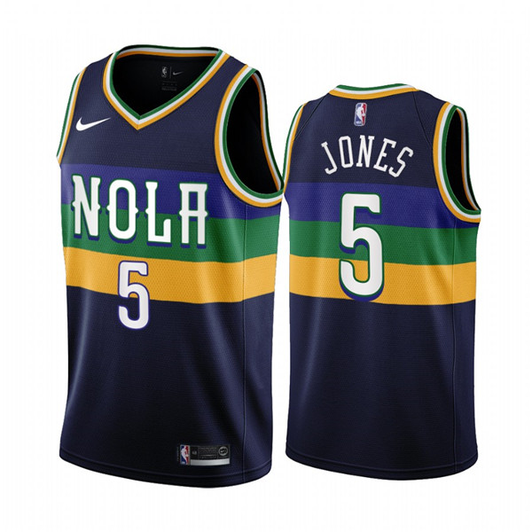 New Orleans Pelicans #5 Herbert Jones 2022-23 Black City Edition Stitched Jersey - Zenithce
