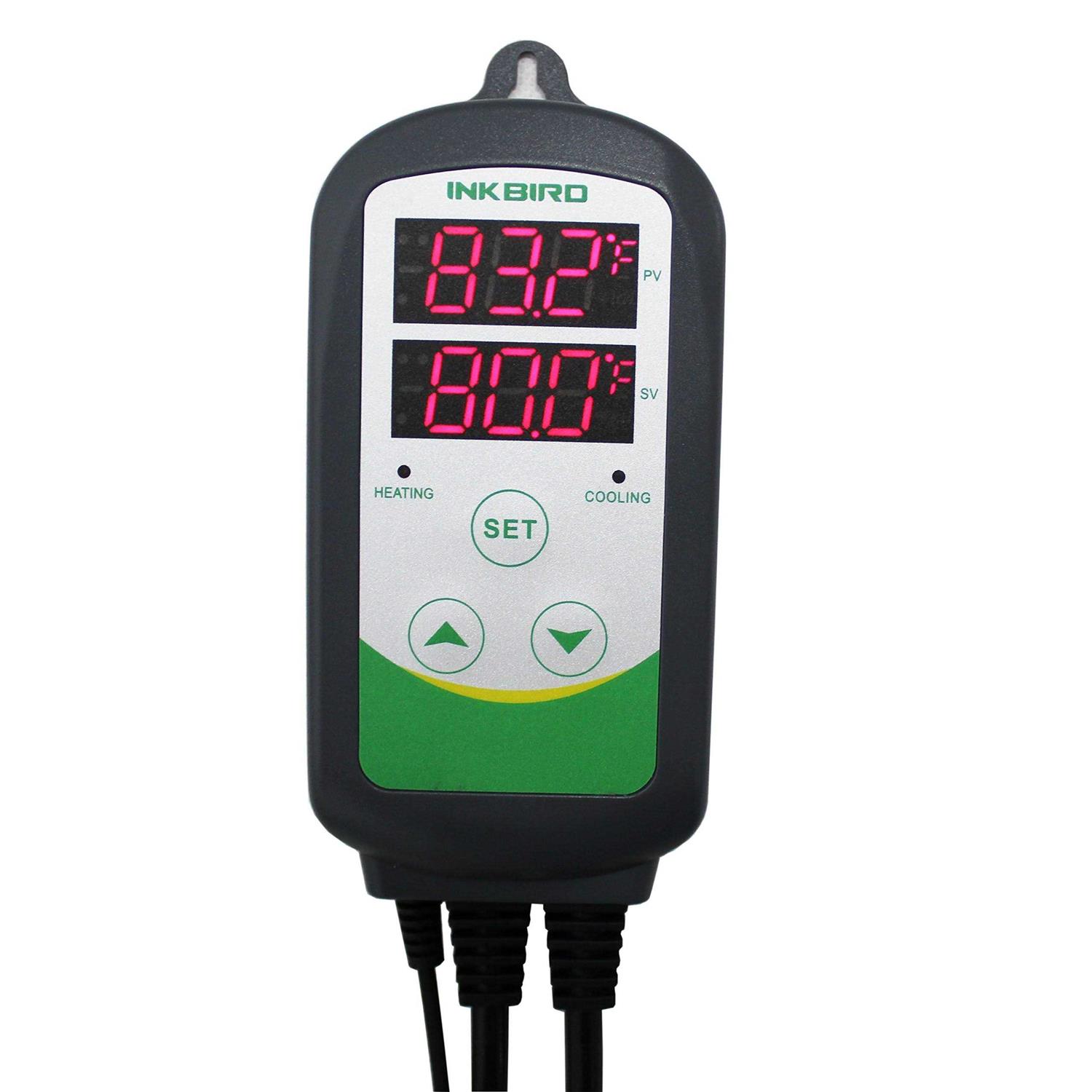 Inkbird 10A Digital 2-Stage Homebrew Temperature Controller Itc-308 US Socket / US Warehouse - Zenithce