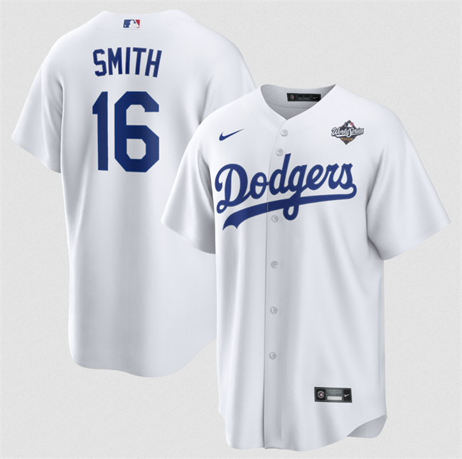 Los Angeles Dodgers #16 Will Smith White 2025 World Series Home Cool Base Stitched Jersey - Zenithce
