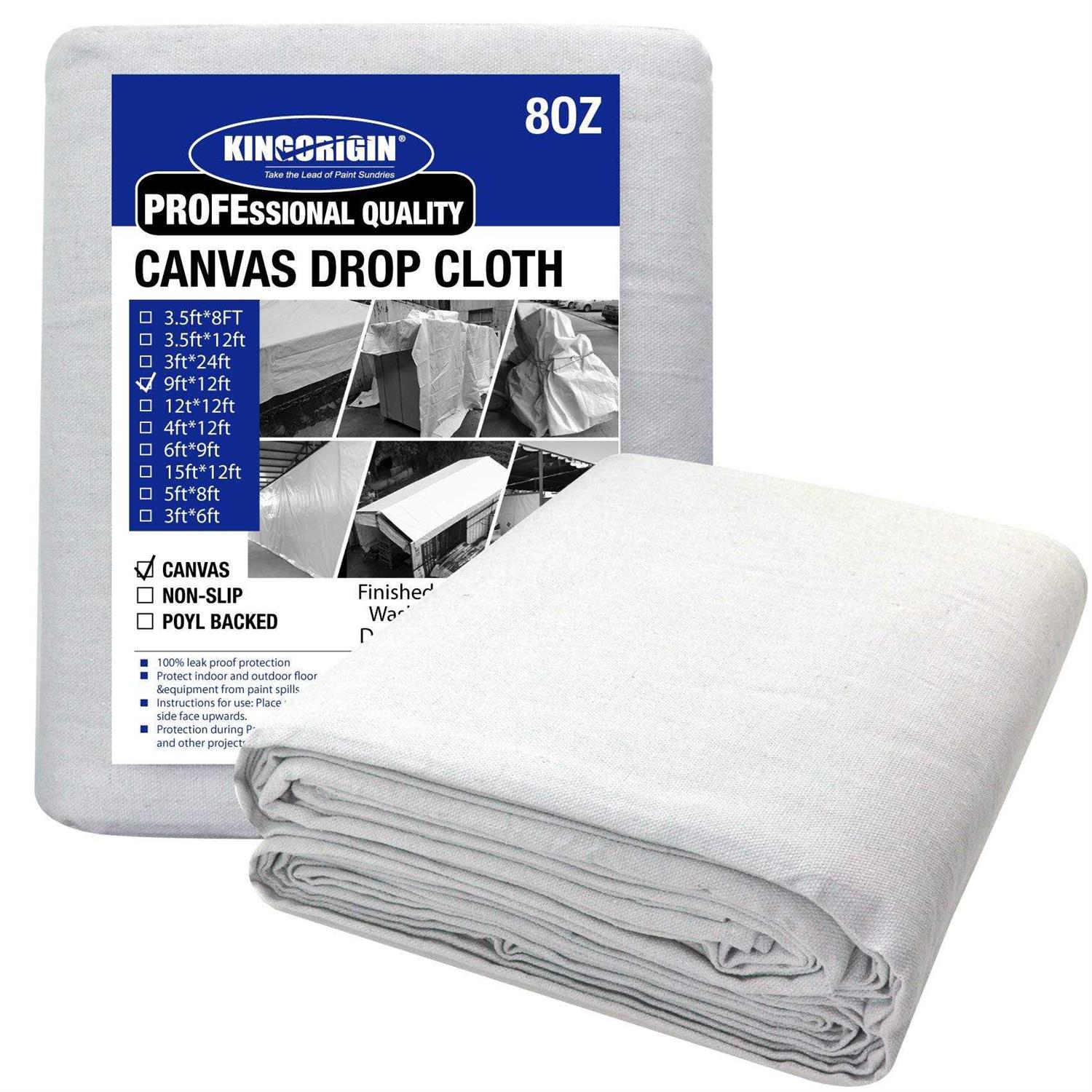 Kingorigin Canvas Drop Cloth for Painting - Zenithce