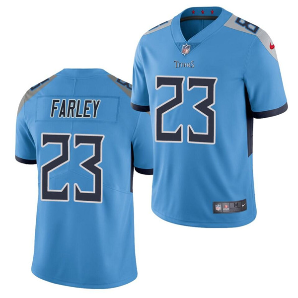 Tennessee Titans #23 Caleb Farley Blue Vapor Untouchable Stitched Jersey - Zenithce