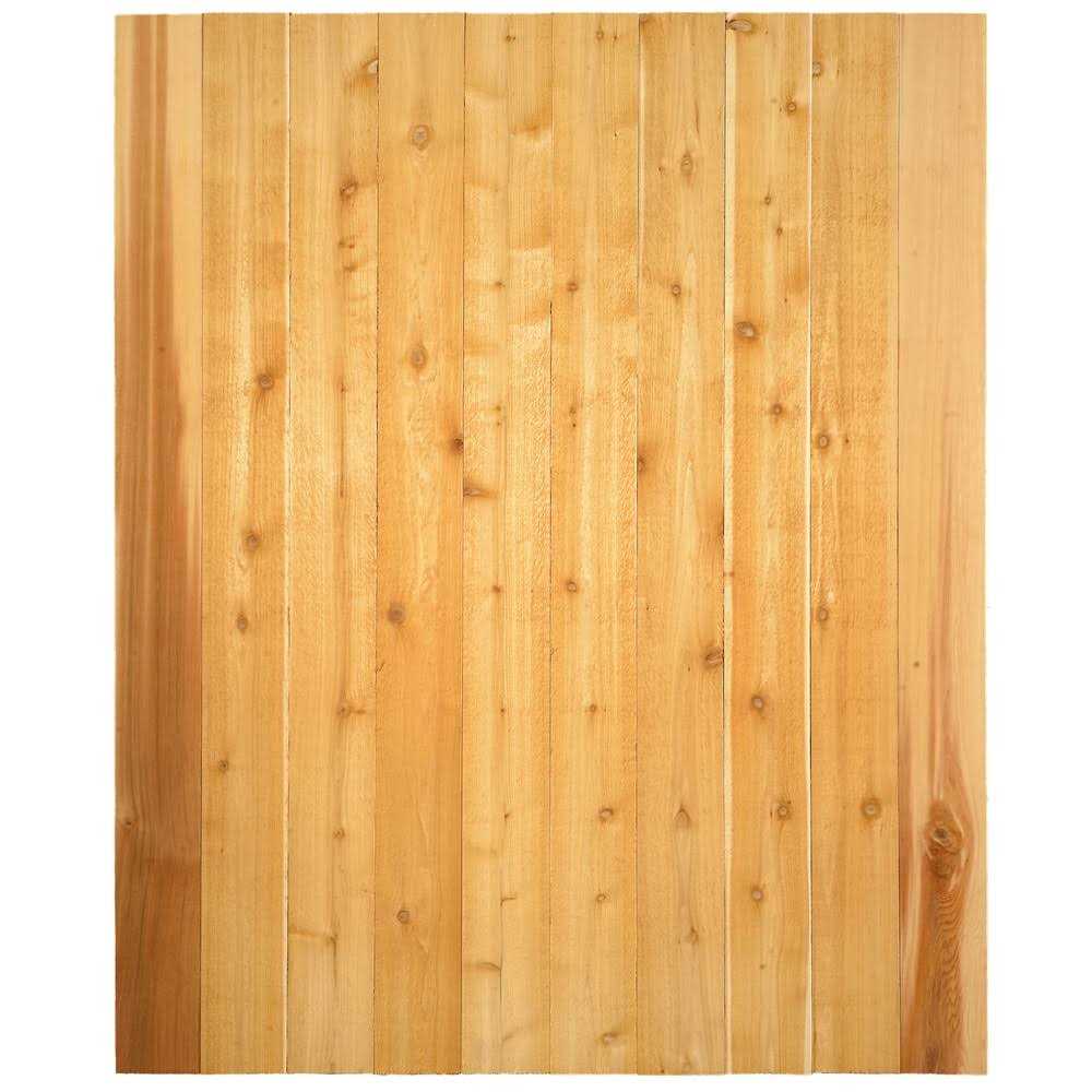 Lowe’s 5/8 in. x 5-1/2 in. x 8 ft. Western Red Cedar Flat top Fence Picket - Zenithce