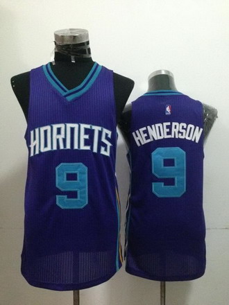 Charlotte Hornets #9 Gerald Henderson Purple Swingman Jersey - Zenithce