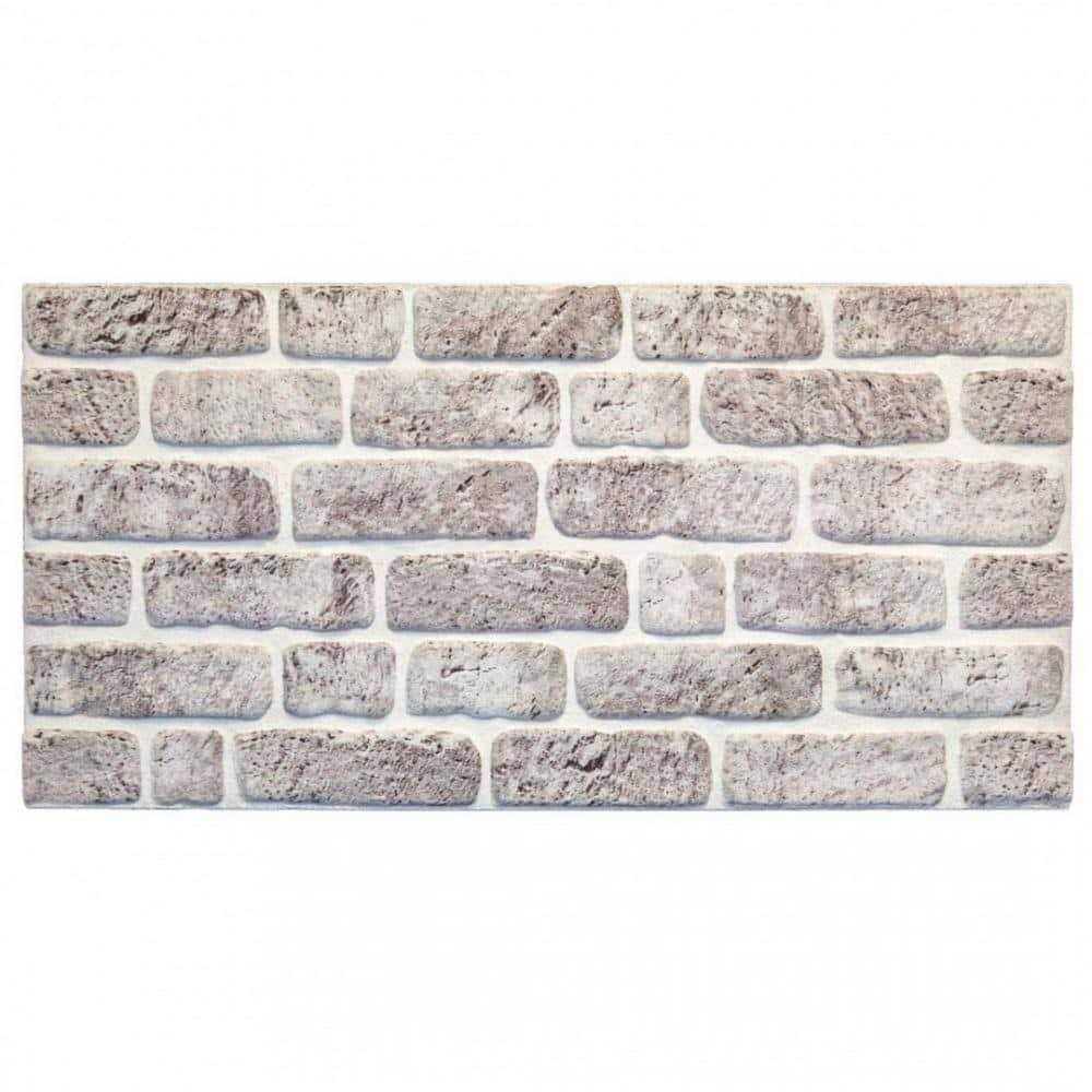 Dundee Deco 3D Falkirk Retro 1/100 in. x 39 in. x 19 in. Off White Faux Oak Steps PVC Decorative Wall Paneling - Zenithce