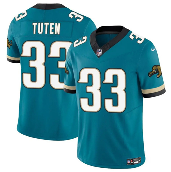 Jacksonville Jaguars #33 Bhayshul Tuten Teal 2024 F.U.S.E. Prowler Throwback Vapor Limited Football Stitched Jersey - Zenithce