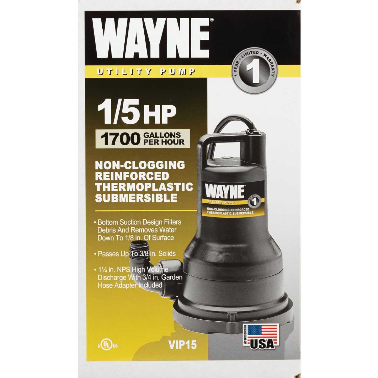 Wayne 1/3 HP Cast Iron Submersible Sump Pump CDU790 - Zenithce