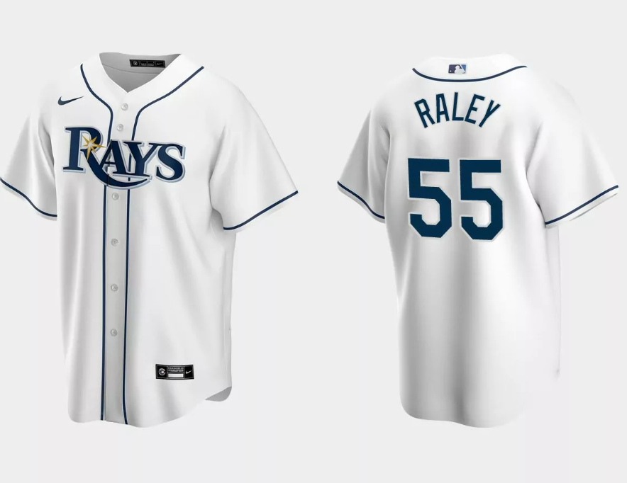 Tampa Bay Rays #55 Luke Raley White Cool Base Stitched Jersey - Zenithce