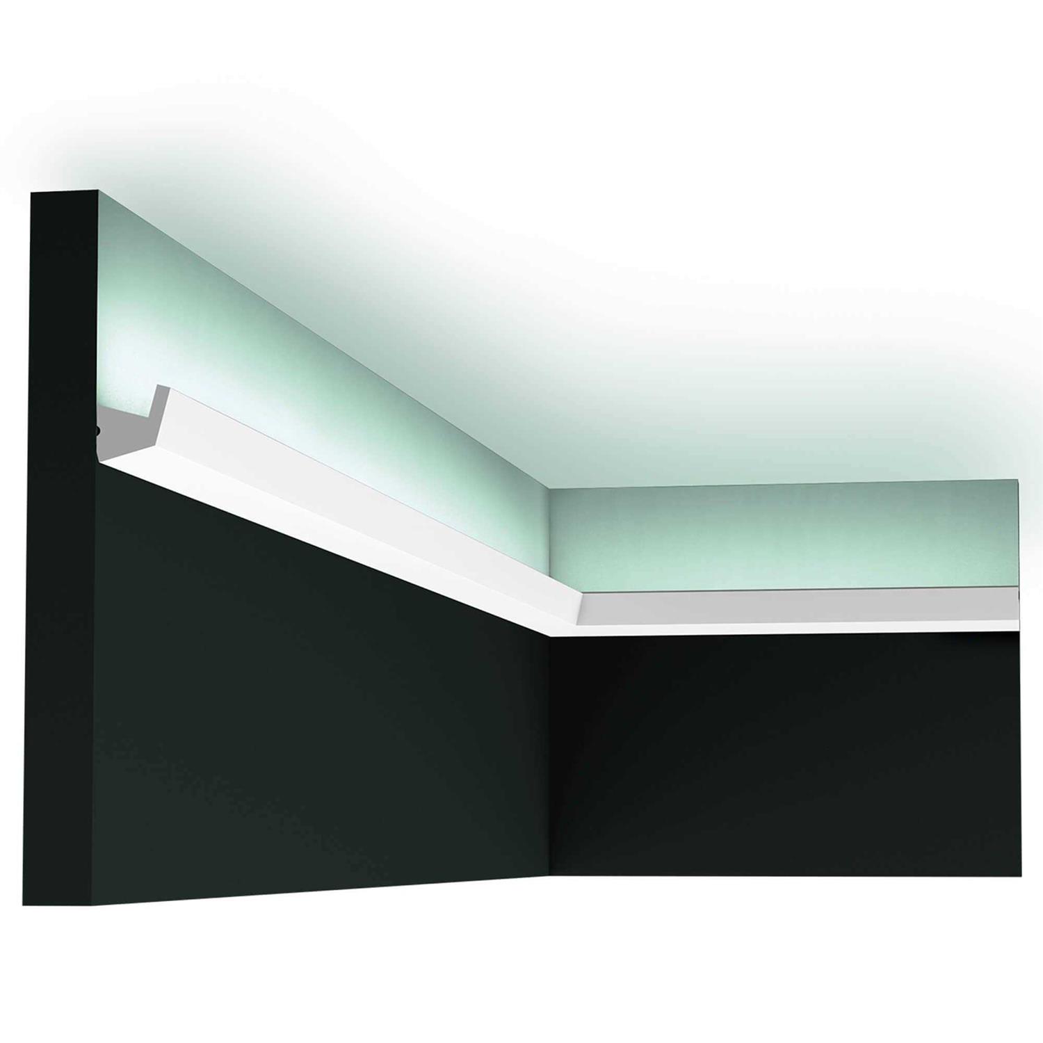 Polystyrene Interior Shoe Moulding Crystal White 9/16 x 1/4 in. x 8 ft. by Inteplast - Zenithce