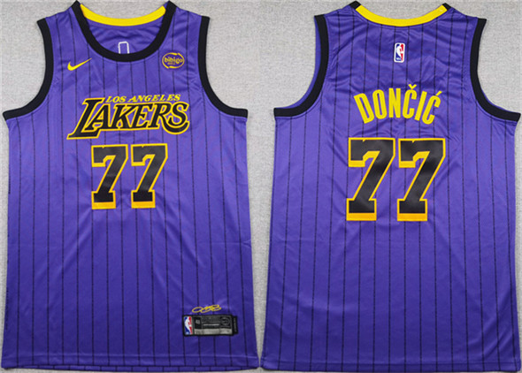 Los Angeles Lakers #77 Luka Doncic Purple 2025 Stitched Jersey - Zenithce