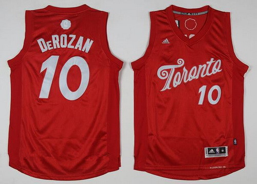 Toronto Raptors #10 DeMar DeRozan adidas Red 2016 Christmas Day Stitched Swingman Jersey - Zenithce