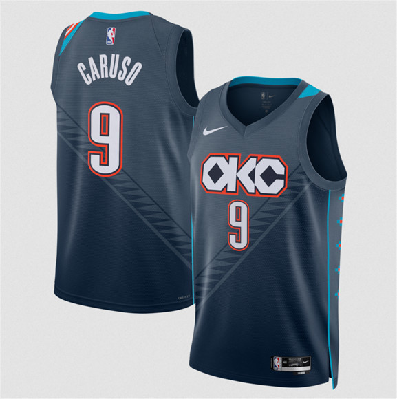 Oklahoma City Thunder #9 Alex Caruso Navy 2025-26 City Edition Swingman Stitched Jersey - Zenithce