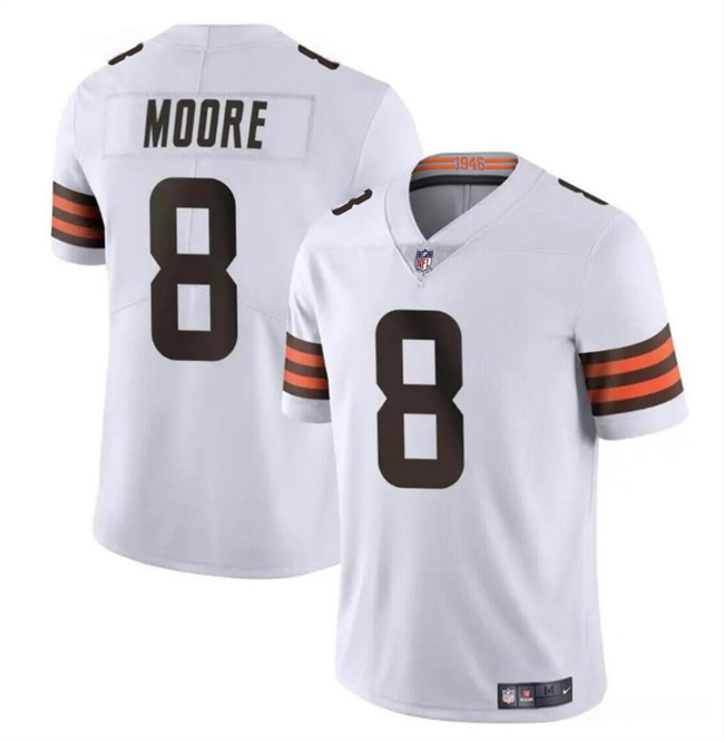 Cleveland Browns #8 Elijah Moore White Vapor Limited Stitched Jersey - Zenithce
