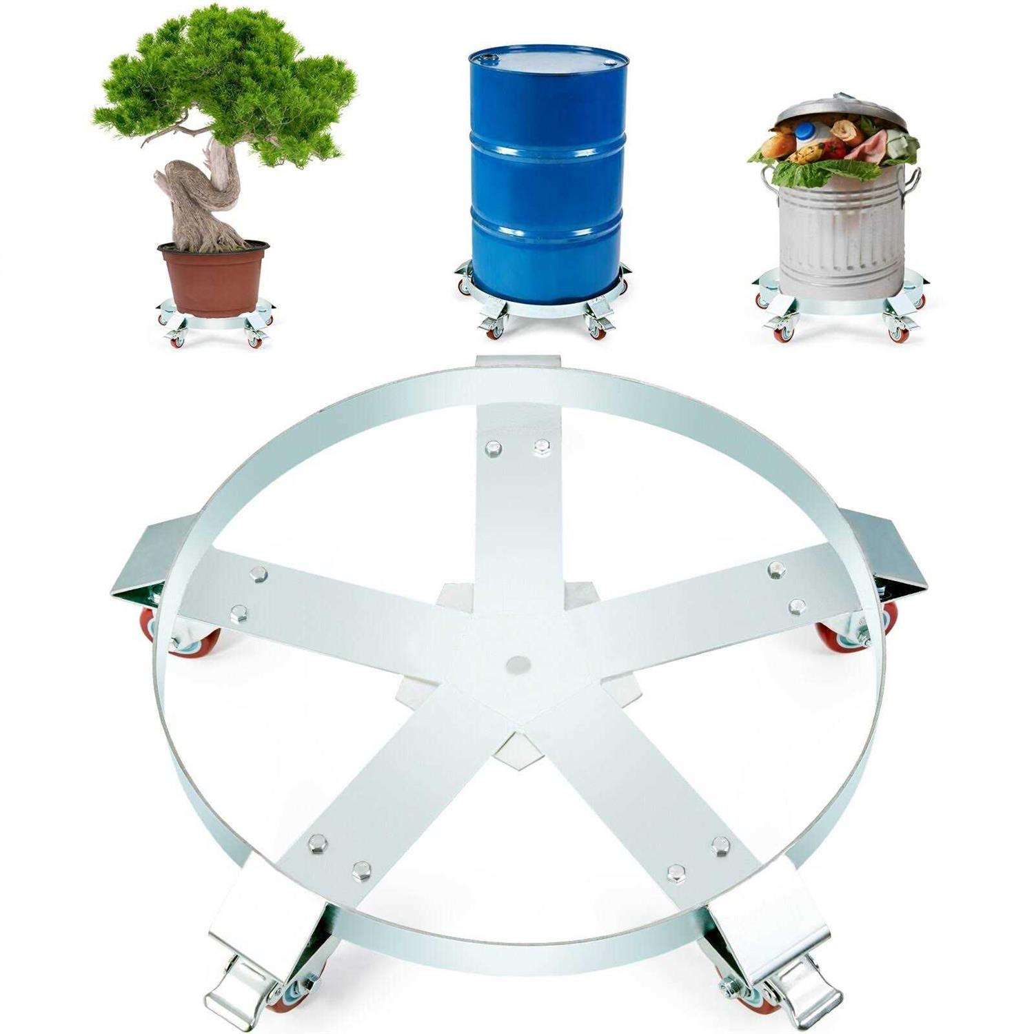 VEVOR 55 Gallon Heavy Duty Drum Dolly Load Capacity Barrel Dolly Cart Drum Caddy - Zenithce