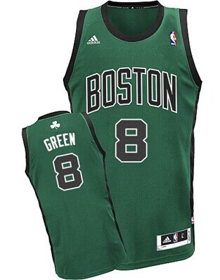 Boston Celtics #8 Jeff Green Green With Black Swingman Jersey - Zenithce