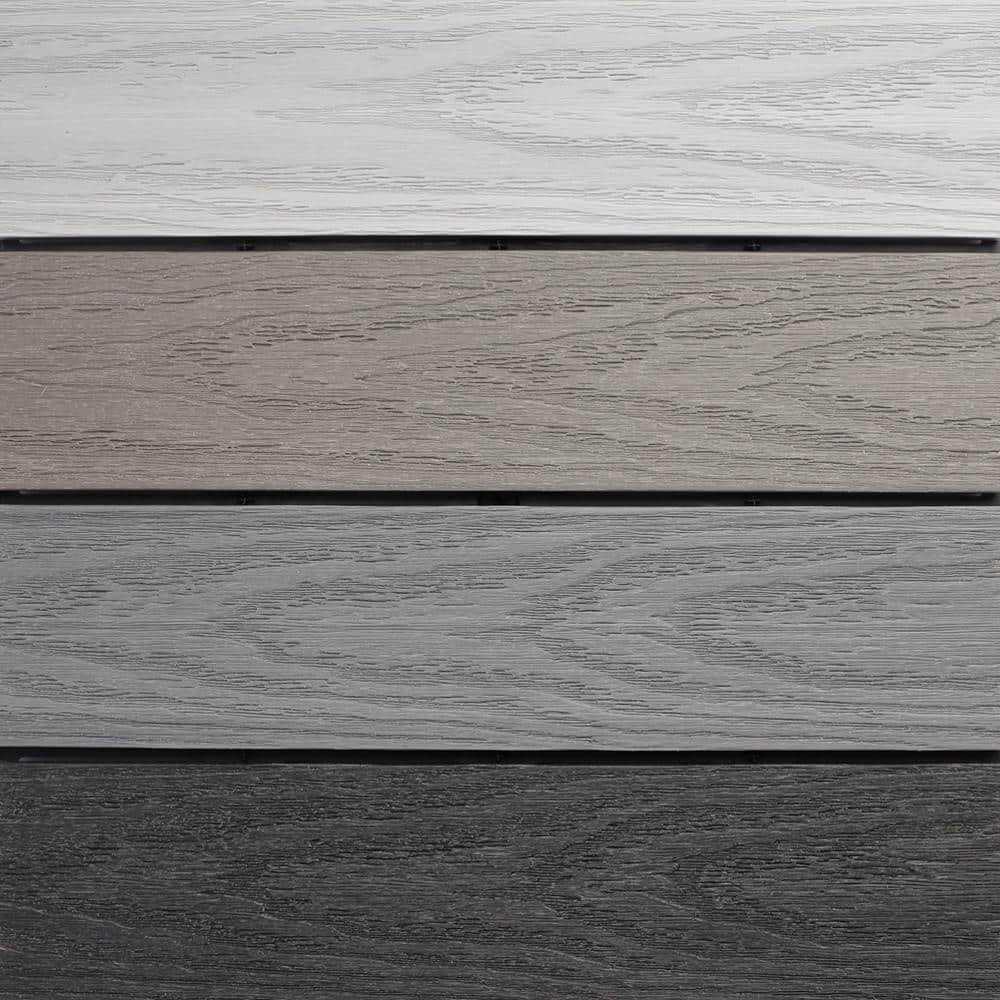 NewTechWood Ultrashield Naturale 1 ft. x 1 ft. Composite Quick Deck Outdoor Deck Tile Sample - Zenithce