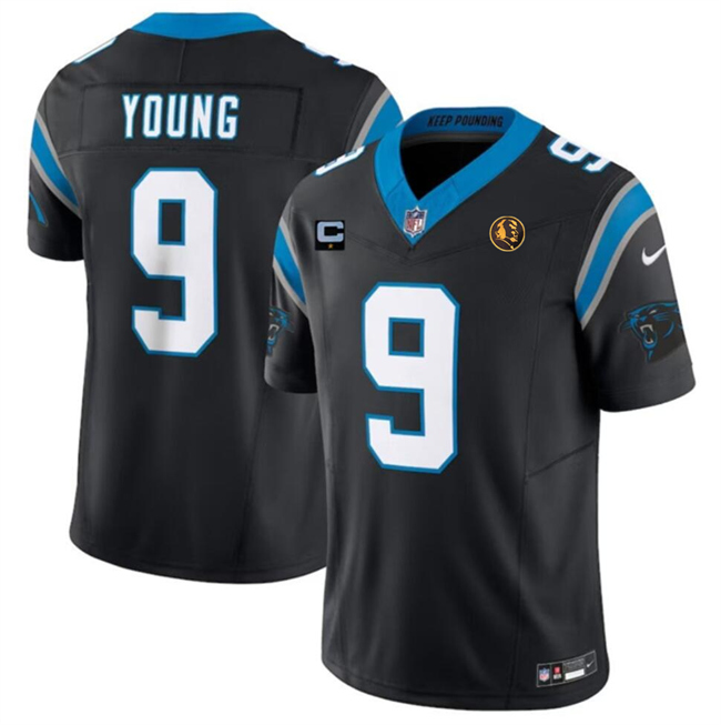 Carolina Panthers #9 Bryce Young Black 2023 F.U.S.E. With 1-Star C Patch And John Madden Patch Vapor Limited Stitched Jersey - Zenithce