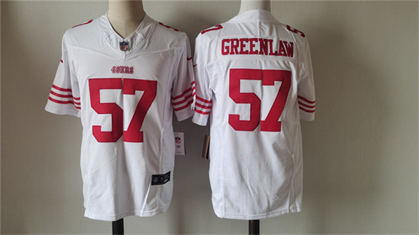 San Francisco 49ers #57 Dre Greenlaw White 2024 F.U.S.E. Vapor Untouchable Limited Stitched Jersey - Zenithce