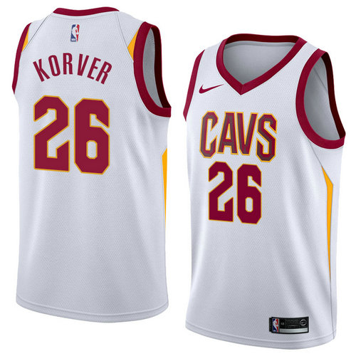 Cavaliers 26 Kyle Korver White Stitched Swingman Jersey - Zenithce