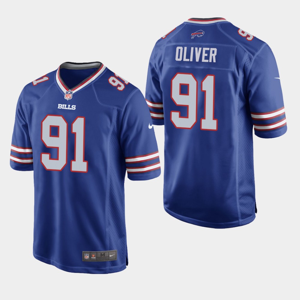 Buffalo Bills #91 Ed Oliver Blue Stitched Jersey - Zenithce