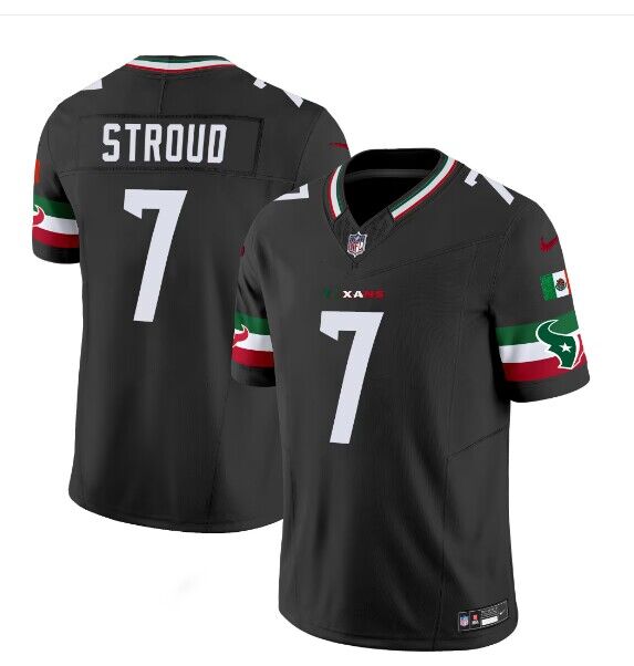 Houston Texans #7 C.J. Stroud Black Mexico F.U.S.E. Vapor Limited Stitched Jersey - Zenithce
