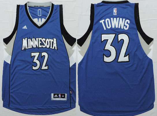 Minnesota Timberwolves #32 Karl-Anthony Towns Revolution 30 Swingman 2015 Draft New Blue Jersey - Zenithce