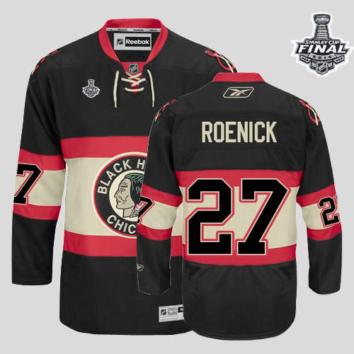 Blackhawks #27 Jeremy Roenick Black New Third 2015 Stanley Cup Stitched Jersey - Zenithce