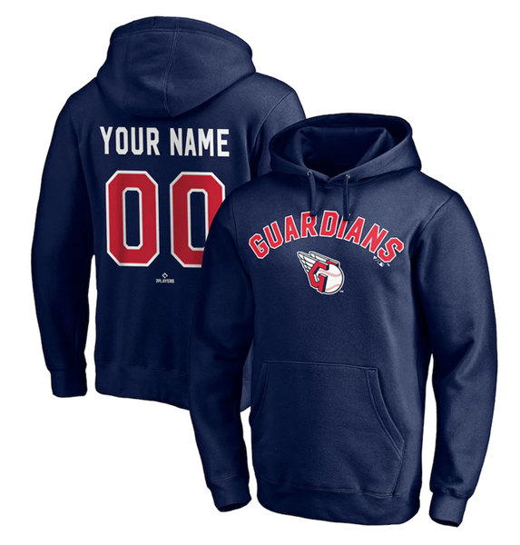 Cleveland Guardians Customized Navy Hoodie - Zenithce