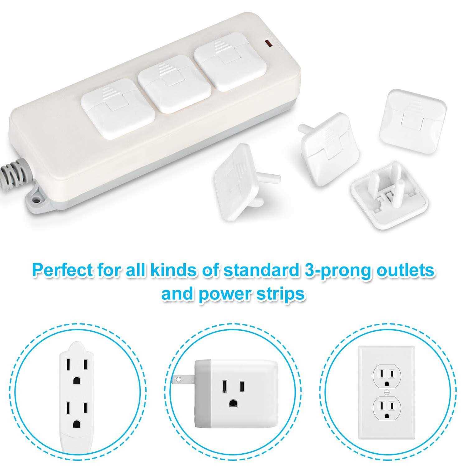 Outlet Covers Wall Plates -Duplex Outlet Covers 1-Gang Standard Size Wall Plate for Outlets - Zenithce
