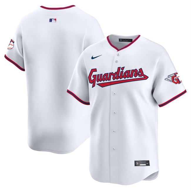 Cleveland Guardians Blank White Home Limited Stitched Jersey - Zenithce