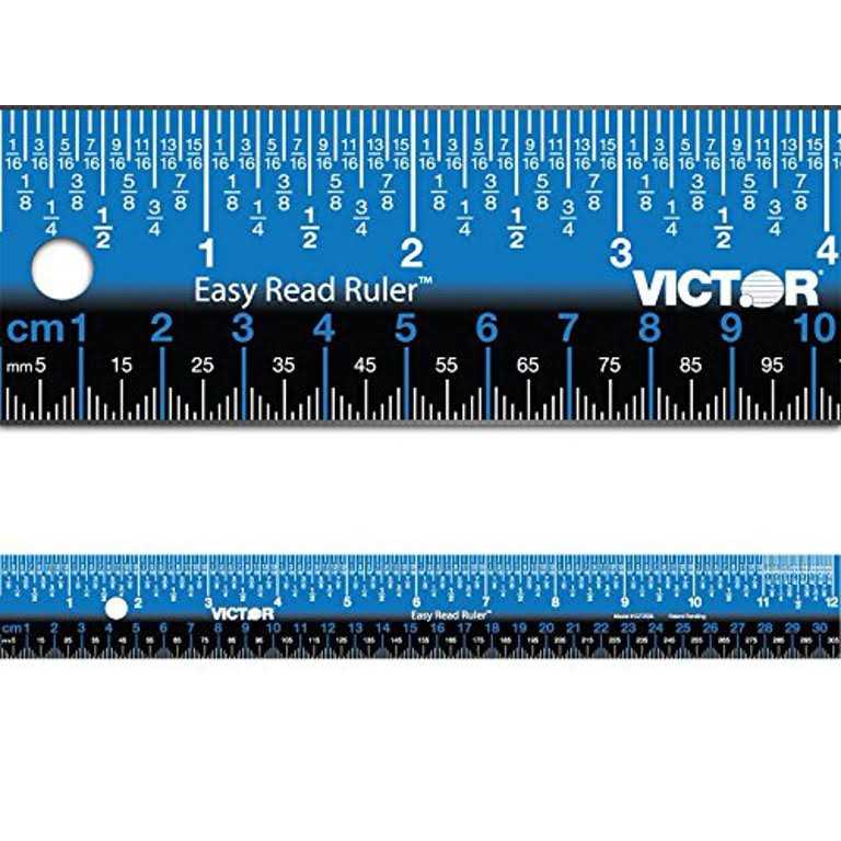 Victor Easy Read Ruler Stainless Steel - Zenithce