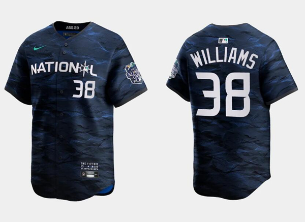 Milwaukee Brewers #38 Devin Williams Royal 2023 All-Star Cool Base Stitched Jersey - Zenithce
