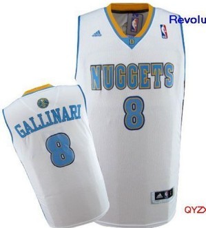 Denver Nuggets #8 Danilo Gallinari Revolution 30 Swingman White Jersey - Zenithce