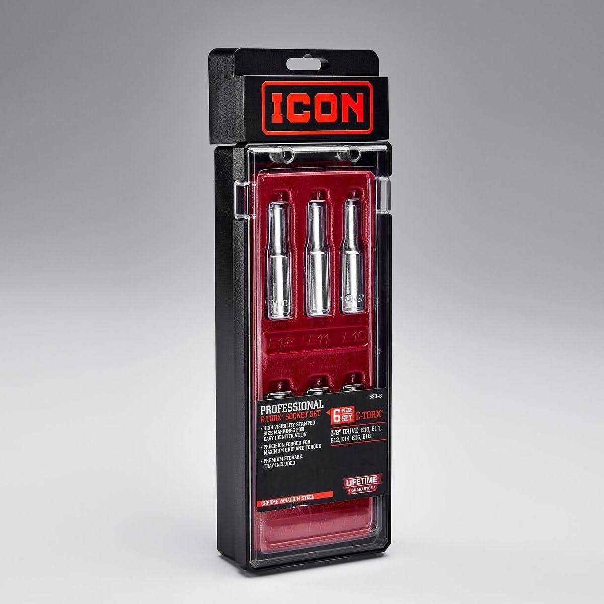 Icon Anti-Slip Grip Professional Combination Wrench Set 14 Piece - Zenithce