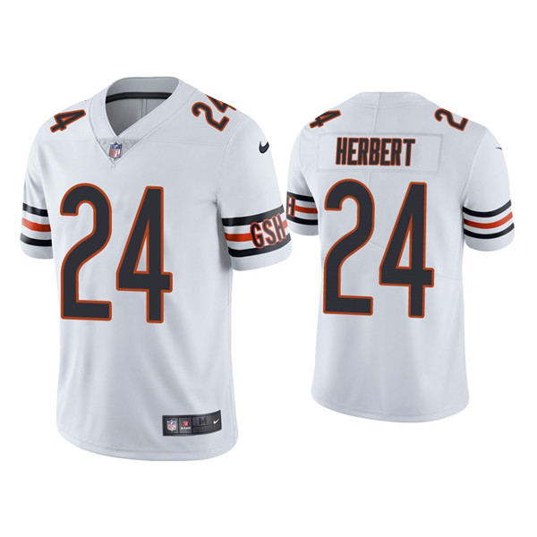 Chicago Bears #24 Khalil Herbert White Vapor Untouchable Limited Stitched Jersey - Zenithce